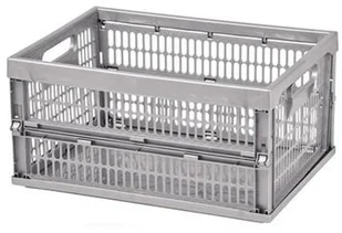 Curver Poland Sp z o o KOSZ SKŁADANY SREBRNY zakupy dla domu i biura 175379 - Kosze na bieliznę - miniaturka - grafika 3