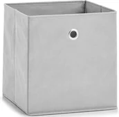 Pojemniki na zabawki - Zeller Pudełko tekstylne, 28x28x28 cm, szare - miniaturka - grafika 1