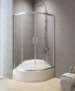 New Trendy Kabina półokrągła 80x80 New Varia New Trendy (K-0493) - Kabiny prysznicowe - miniaturka - grafika 2