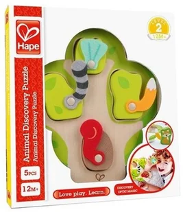 Hape KTO SIĘ KRYJE W DRZEWIE układanka 3D HP 1616 HP 1616 - Zabawki kreatywne - miniaturka - grafika 5