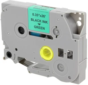 Brother Zamiennik taśmy TZE-721 9mm zielona/czarny - Etykiety do drukarek - miniaturka - grafika 3