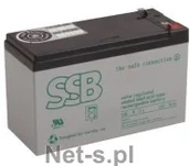 Baterie do zasilaczy awaryjnych UPS - SSB akumulator 12V/9,0Ah T2 faston 6,3 mm (SBL 9-12L) - miniaturka - grafika 1