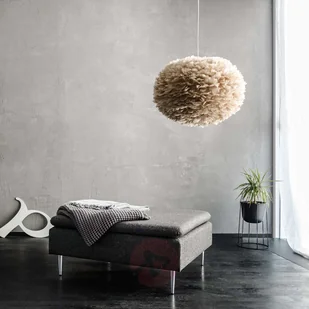 Vita Copenhagen Lampa wisząca Eos large, jasnobrązowy klosz - Lampy sufitowe - miniaturka - grafika 2