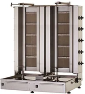 Inne urządzenia gastronomiczne - Resto Quality Gyros opiekacz gazowy do kebaba podwójny wsad 80kg KLG153-T KLG153-T - miniaturka - grafika 1