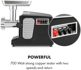 Klarstein OV12-Beefmaker-blk - Maszynki do mięsa - miniaturka - grafika 5