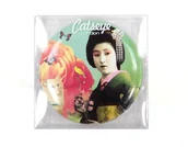 Lusterka do makijażu - Catseye london LUSTERKO KIESZONKOWE CATSEYE - Gejsza i Kot GE6M - miniaturka - grafika 1