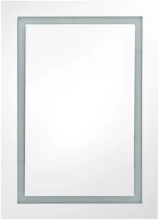 vidaXL Szafka łazienkowa z lustrem i LED, 50 x 13 x 70 cm - Szafki łazienkowe - miniaturka - grafika 5