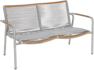 Home&Garden Meble ogrodowe aluminiowe Genua Silver / Grey 458930 - Meble ogrodowe - miniaturka - grafika 4