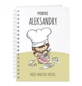 Notesy i bloczki - Murrano Przepiśnik kołonotatnik na przepisy z nadrukiem dla niej dziewczynki KZ-COOK-008 - miniaturka - grafika 1