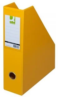Q-CONNECT Pojemnik na dokumenty , PVC, A4/76, żółty KF16214 - Pojemniki biurowe - miniaturka - grafika 3