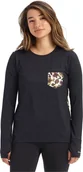 Bielizna sportowa damska - Burton t-shirt damski TECH TEE True Black - miniaturka - grafika 1