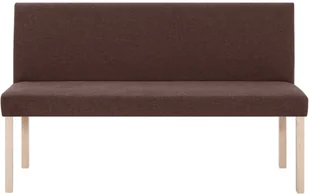 vidaXL Ławka, 139,5 cm, brązowa, poliester vidaXL - Ławki do przedpokoju - miniaturka - grafika 4