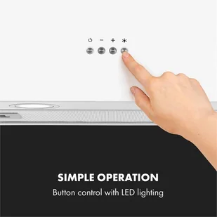 Klarstein CGCH3-Structura-WH - Okapy kuchenne - miniaturka - grafika 5