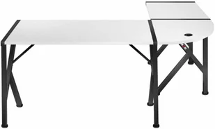 HUZARO Ultra nowoczesne narożne biurko gamingowe Hero 6.3 białe Hero 6.3 white - Biurka gamingowe - miniaturka - grafika 10