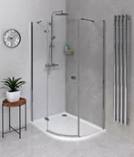 Kabiny prysznicowe - Polysan FORTIS LINE kabina prysznicowa półokrągła 1000x900x2000mm lewa FL5090L 668-248-588 - miniaturka - grafika 1