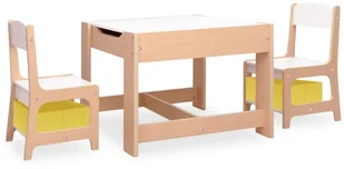 VidaXL Lumarko Stolik dla dzieci z 2 krzesłami, MDF! 80284 VidaXL - Zestawy mebli dla dzieci - miniaturka - grafika 2
