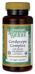 SWANSON Cordyceps complex 60 kaps. - Witaminy i minerały dla sportowców - miniaturka - grafika 2