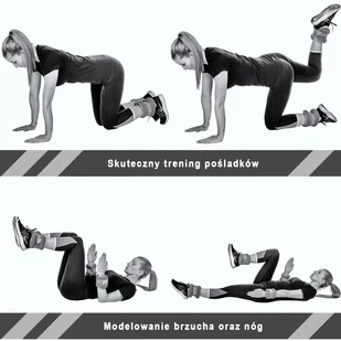 Movit REGULOWANE OBCIĄŻNIKI NEOPRENOWE 2x 2 KG NA RĘCE NOGI CIĘŻARKI OBCIĄŻENIA 20040643 - Pozostały sprzęt siłowy - miniaturka - grafika 10