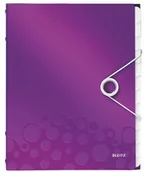 Teczki i skoroszyty - Leitz Teczka segregująca WOW 12p. 4634 - fiolet - miniaturka - grafika 1