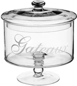 Pojemniki kuchenne - producent niezdefiniowany Szklany kielich na ciastka przechowywanie słodkości 19 cm B00LUYEPO - miniaturka - grafika 1