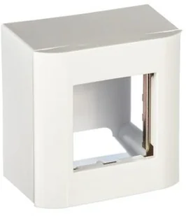 A-LAN ALANTEC Puszka natynkowa + support + ramka 45x45 (komplet 1M), kolor biały - Kable komputerowe i do monitorów - miniaturka - grafika 5