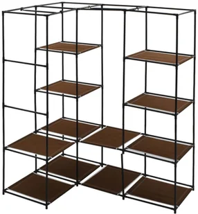 vidaXL vidaXL Szafa narożna, brązowa, 130x87x169 cm - Szafy - miniaturka - grafika 5