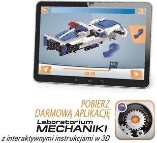 Clementoni Laboratorium Mechaniki Samochód Policyjny 50124 - Zabawki konstrukcyjne - miniaturka - grafika 12