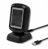Czytniki kart pamięci - Qoltec Czytnik kodów kreskowych stacjonarny 1D 2D - miniaturka - grafika 1