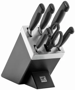 Zwilling Zestaw noży samoostrzących Four Star 35145-007-0 7 elementów czarny 35145-007-0 - Zestawy sztućców - miniaturka - grafika 3
