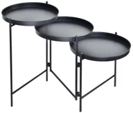 Kwietniki - Stojak na kwiaty 113x35x57 cm czarny metalowy loft - miniaturka - grafika 1