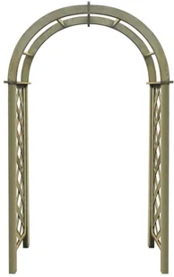 vidaXL Pergola ogrodowa zwieńczona łukiem, impregnowane drewno sosnowe - Kratki i pergole - miniaturka - grafika 2