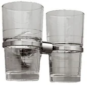 Akcesoria łazienkowe - Merida Kubek łazienkowy podwójny szklany - miniaturka - grafika 1