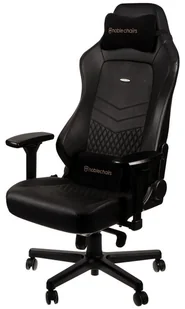 noblechairs Fotel gamingowy noblechairs HERO naturalna skóra czarny czarne obszycie NBL-HRO-RL-BLA - Fotele gamingowe - miniaturka - grafika 3