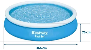 Bestway Basen rozporowy z filtrem 366 x 76 cm, 57274 - Baseny ogrodowe - miniaturka - grafika 11