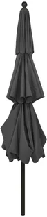 vidaXL 3-poziomowy parasol na aluminiowym słupku, antracytowy, 3,5 m 313878 - Parasole ogrodowe - miniaturka - grafika 5