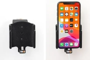 Brodit AB Uchwyt do Apple iPhone 11 Pro z możliwością wpięcia kabla lightning USB-C 711161 - Uchwyty samochodowe do telefonów - miniaturka - grafika 6