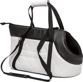 Sprzęt podróżny i transportery dla psów - HOBBYDOG R1 TORBA Z EKO SKÓRY BIAŁA R1 TOSBIA5 - miniaturka - grafika 1