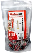 Kołki - Fischer DUOPOWER Kołek uniwersalny 8X40MM S K NV DUOPOWER 100 szt. + WIERTŁO - miniaturka - grafika 1