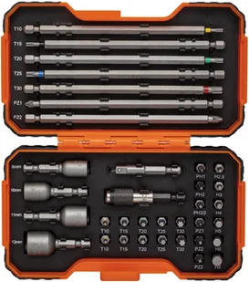 BAHCO zestaw 35szt. końcówek i nasadek 1/4" z adapterem, BAHCO [59/S35BC] 59/S35BC - Bity - miniaturka - grafika 2
