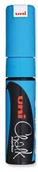 Markery do tablic - Mitsubishi 186401 Uni-Ball  Chalk marker PWE-8 K, klinowatym czubkiem, 8 MM, jasnoniebieski F804847 - miniaturka - grafika 1