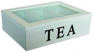 Pojemniki kuchenne - MY FLAIR Pudełko drewniane na herbatę MY FLAIR 4250965929434 - miniaturka - grafika 1