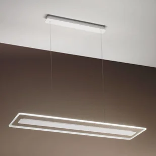 Linea Light Lampa wisząca LED Antille, szkło, prostokąt, biała - Lampy sufitowe - miniaturka - grafika 2