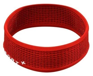Compressport opaska na głowę THIN HEADBAND ON/OFF V3 czerwona - Czapki i chusty sportowe męskie - miniaturka - grafika 5
