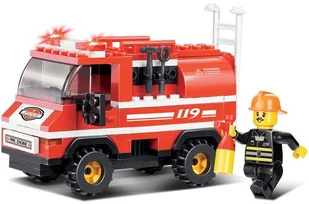 Sluban Klocki Mała Ciężarówka Strażacka 133el B0276 G045105 Z2B* - Klocki - miniaturka - grafika 4