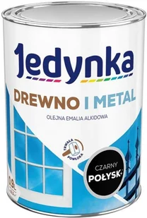 Jedynka Farba do drewna i metalu Czarny Połysk 0,9 - Farby zewnętrzne - miniaturka - grafika 2