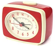 Zegary - Kikkerland budzik, plastik, czerwony, 9.8 x 6.1 x 8.3 cm AC14-GR - miniaturka - grafika 1