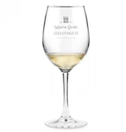 Kieliszki - Murrano Kieliszek szklany do wina grawer na święta SKIV-036 - miniaturka - grafika 1