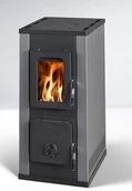 Piece wolnostojące - Ekoprojekt 888 POMA Piec wolnostojący Thorma 2,5-8,5 kW na drewno i brykiet spaliny tył) spełnia anty-smogowy EkoProjekt 88879698 - miniaturka - grafika 1