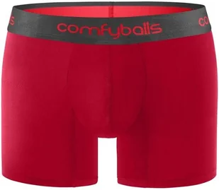 ComfyBalls COMFYBALLS bokserki LONG COTTON czerwono-szare - Bielizna sportowa męska - miniaturka - grafika 2