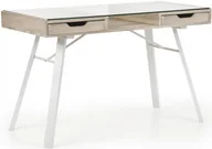 Biurka - B33 biurko dąb sonoma-biały (1p=1szt) - miniaturka - grafika 1